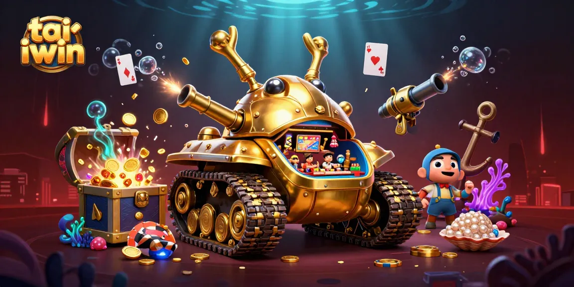 Engage with the fun of tai iwin in a vibrant casino scene set within a golden beetle tank.