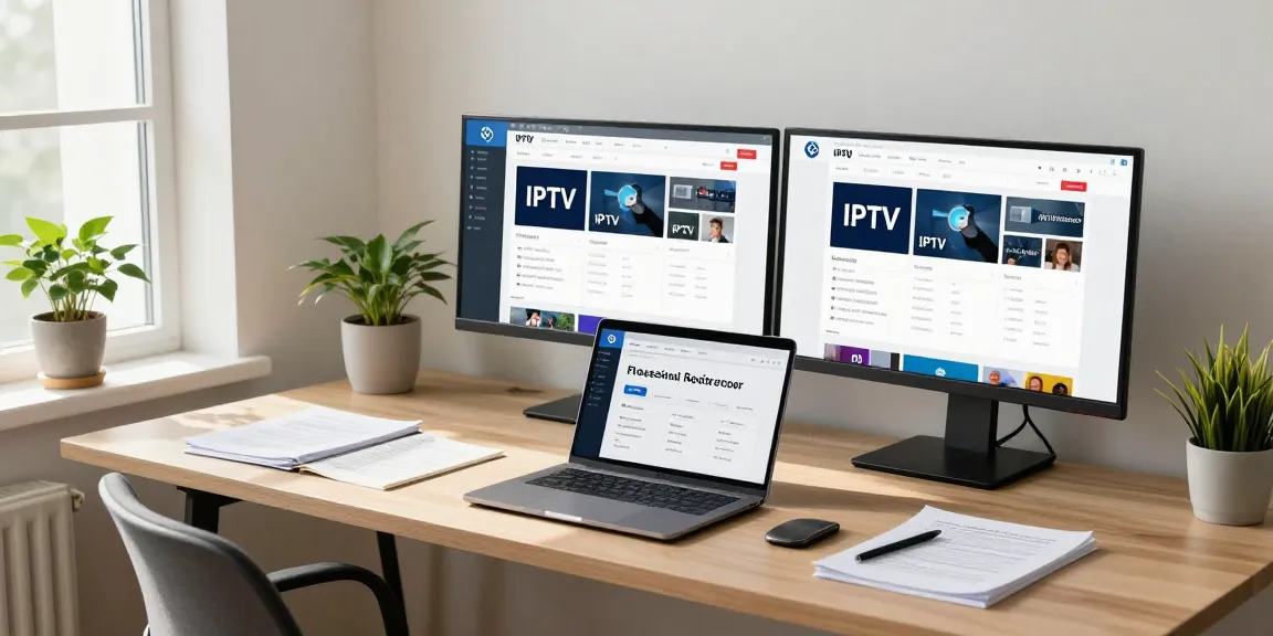 IPTV reseller uk at work in a professional setting, ensuring reliable local service for customers